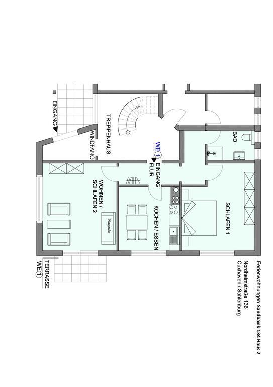 Apartmán Sandbank 134 Haus 2 Cuxhaven Exteriér fotografie