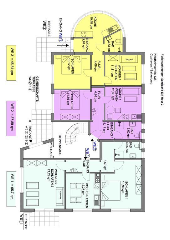Apartmán Sandbank 134 Haus 2 Cuxhaven Exteriér fotografie