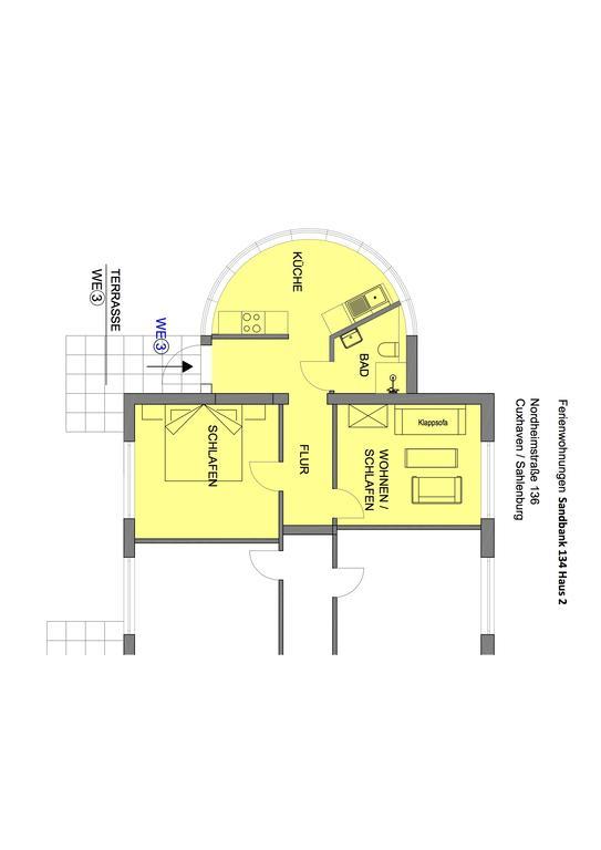 Apartmán Sandbank 134 Haus 2 Cuxhaven Exteriér fotografie