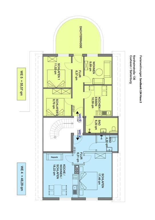 Apartmán Sandbank 134 Haus 2 Cuxhaven Exteriér fotografie
